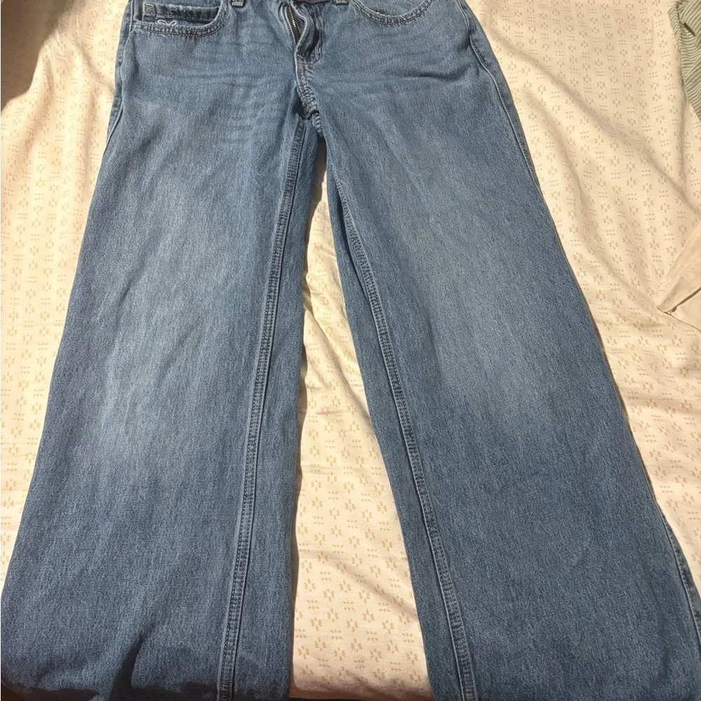 Hollister Blue Denim Low-Rise Baggy Jeans - Picture 2 of 4
